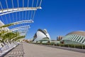 Futuristic HemisfÃÂ¨ric Building in Valencia Park Royalty Free Stock Photo