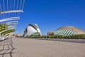 Futuristic HemisfÃÂ¨ric Building in Valencia Park Royalty Free Stock Photo