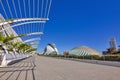 Futuristic HemisfÃÂ¨ric Building in Valencia Park Royalty Free Stock Photo