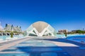 Futuristic HemisfÃÂ¨ric Building in Valencia Park Royalty Free Stock Photo