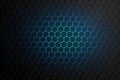 Futuristic hexagon blue light illustration. Futuristic Digital Hi Tech Concept.