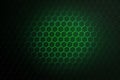 Futuristic hexagon green light illustration. Futuristic Digital Hi Tech Concept.