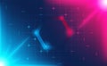 Futuristic hexagon HUD abstracts.Future theme concept background.vector and illustration