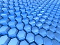 Futuristic Hexagon Pattern Blue Background