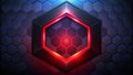 Futuristic hexagonal pattern