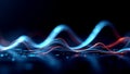 Futuristic High-Contrast 3D Graph Visualizer with Glowing Data Nodes
