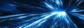 Futuristic High-Tech Background with Blue Light Streaks, Motion Effects, and Acceleration Concept Royalty Free Stock Photo