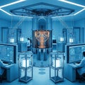 Quantum Computing Lab Environment Royalty Free Stock Photo