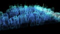 Futuristic Holographic Cyber City