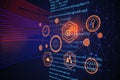 Futuristic HTML background Royalty Free Stock Photo