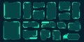 Futuristic HUD Interface Elements Collection Royalty Free Stock Photo