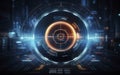 Futuristic HUD interface. Futuristic technology concept. abstract background