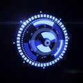 Futuristic HUD Target UX UI Interface.