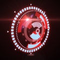 Futuristic HUD Target UX UI Interface.
