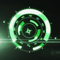 Futuristic HUD Target UX UI Interface.