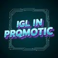 IGL in Promo-tic Text with Circuit Board Border - Futuristic Technology Concept, cyber monday, cyber monday shoping, bla Royalty Free Stock Photo