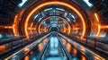 Future technological sense tunnel Royalty Free Stock Photo