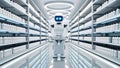 AI Robot Mastering Modern Warehouse Operations Royalty Free Stock Photo