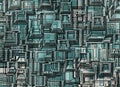 Futuristic industrial city abstract backgrounds