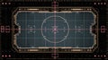 Futuristic Interface Design with Grid and Circular Elements Royalty Free Stock Photo