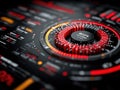 Futuristic Interface Displaying Customer Data Analytics Royalty Free Stock Photo