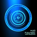 Futuristic interface infographics, HUD, vector background Royalty Free Stock Photo