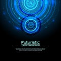 Futuristic interface infographics, HUD, vector background Royalty Free Stock Photo