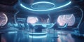 Futuristic Interior Of Night Bar Royalty Free Stock Photo