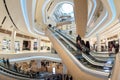 Futuristic interior renovated shopping center