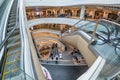 Futuristic interior renovated shopping center