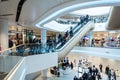 Futuristic interior renovated shopping center