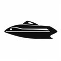 Futuristic Jetski Icon In Hyperspace Noir Style