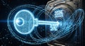Futuristic Key to 2026 - Digital Access and Opportunity Royalty Free Stock Photo