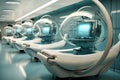 futuristic lab equipment for age reversal treatments