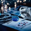 Futuristic Lab Research Analysis Royalty Free Stock Photo