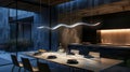 Futuristic LED Pendant Lighting for Modern Dining