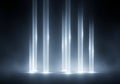 Futuristic Light Beams in Modern Sci-Fi Environment Royalty Free Stock Photo