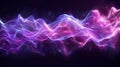 In futuristic light style on transparent background, sensor waves or scanner lasers are depicted. Sensor elements are
