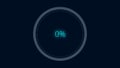 Futuristic Loading Circle Ring. Loading Transfer Download Animation. Loading animation Royalty Free Stock Photo