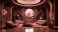 Futuristic Luxe: Steven Meisel\'s Award-Winning Taupe and Dusty Rose Interior