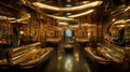 Futuristic Luxury: Platinum & Brass Interior Desig