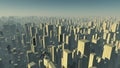 Futuristic mega city