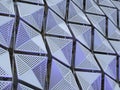 Futuristic metal geometric cladding angular meta Royalty Free Stock Photo