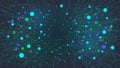 Futuristic method of analyzing and sorting large databases, visualization of digital information flow, technological analytics of