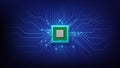 Futuristic micro chip or processor for memory Royalty Free Stock Photo