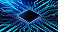 Futuristic Microchip Circuit Background Royalty Free Stock Photo