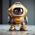 Futuristic mini robot generated ai