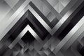 Futuristic modern background with grey and black concrete and metallic wall, texture with geometric striped and polygonal elements Royalty Free Stock Photo