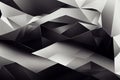 Futuristic modern background with grey and black concrete and metallic wall, texture with geometric striped and polygonal elements Royalty Free Stock Photo