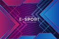 Futuristic Modern E-Sport Gaming Abstract Gradient Blue and Pink Background Royalty Free Stock Photo